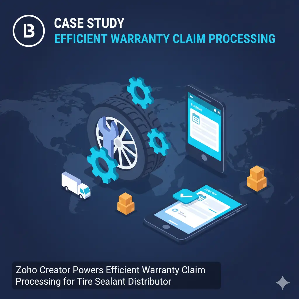 Zoho Creator Enhances the Efficiency of Warranty Claim Processing for a Tire Sealant Distributor.
